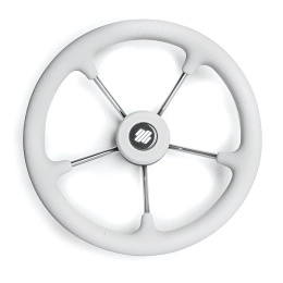 Колесо рулевое Ultraflex 350мм белое немагнитная сталь (V.70W)